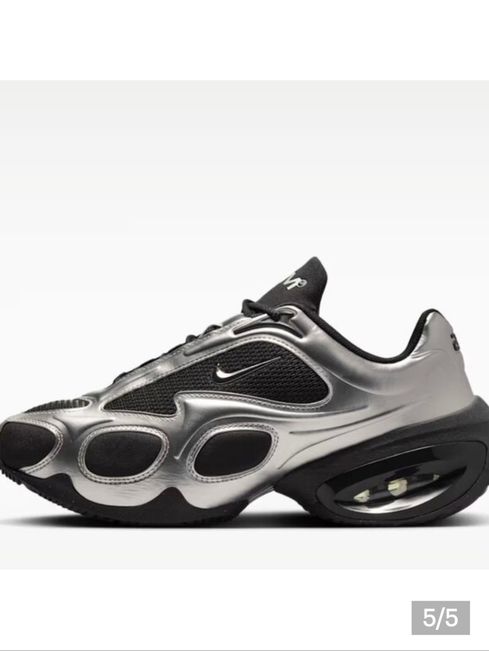 Nike Silver and Black Air Max Muse Sneakers - Picture 7 of 8